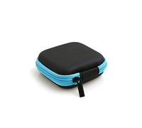 System-S Étui de Protection pour câble d'écouteurs - Couleur : Noir et Bleu.