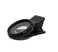 SYSTEM-S Filtre étoile 6 Points 37 mm Star Light Lentille avec Clip pour Smartphones Noir