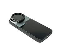 System-S Filtre ND Vario 37 mm 2 à 4000 Densité Neutre avec étui pour iPhone 13 Mini Noir