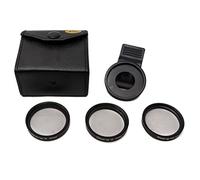 SYSTEM-S Kit de filtres Macro Zoom Close Up avec étui à Clip Noir