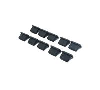 SYSTEM-S Lot de 10 cache-ports USB en silicone anti-poussière 7 x 2 mm