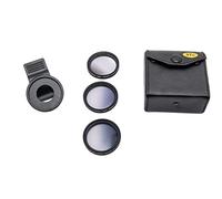 SYSTEM-S Lot de lentilles ND - Filtre Gris de Transition Neutre avec Pochette à Clip - Noir