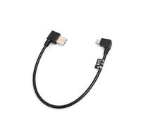 System-S Mini USB Angle coudé vers la Gauche à 90 ° mâle à USB Type A (Male) 90 ° rechtsgewinkelt Câble + Câble de Chargement et de données 26 cm