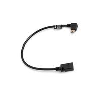 System-S Mini USB coudé vers la Gauche à 90 ° coudé vers Mini USB Femelle + Câble de Chargement et de données 27 cm