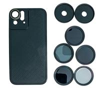 System-S ND Filter Set de filtres à densité Neutre 37 mm avec Housse pour iPhone 12 Pro Noir