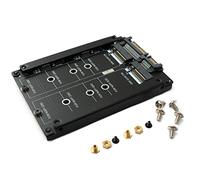 System-S NGFF B+M Adaptateur clé 2 x M.2 SSD Carte vers SATA Combo HDD 2,5"