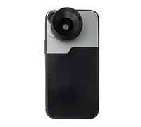 SYSTEM-S Objectif Macro 1,1 x à 2,8 x 24 mm avec étui Noir pour iPhone 13 Mini