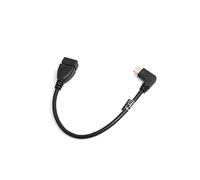 System-S on The Go OTG hôte USB A 3.0 (Femelle) à USB 3.1 Type C (mâle) Équerre 90 ° mâle Adaptateur câble de données Câble rallonge 22 cm
