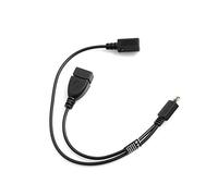 System-S OTG Host Câble 3 en 1 Micro USB (mâle) vers Micro USB (Female) USB A (Female) Câble de données 30 cm