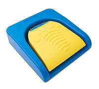 System-S Pédale Bluetooth sans Fil avec Port USB 3.1 de Type C pour raccourcis PC Bleu Jaune