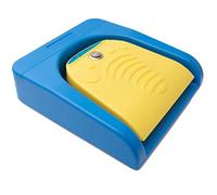 System-S Pédale Bluetooth sans Fil avec Touche supplémentaire USB Type C pour PC Hotkey Bleu Jaune