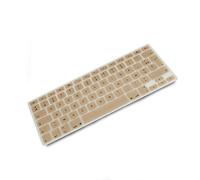 System-S Protection de Clavier en Silicone AZERTY Français Clavier Couverture Protection pour MacBook Pro 13 Pouces 15 Pouces 17 Pouces iMac MacBook Air 13 Pouces en Couleur Or