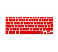 System-S Protection de Clavier en Silicone pour MacBook Pro 13" 15" 17" iMac MacBook Air 13" 13" Rouge