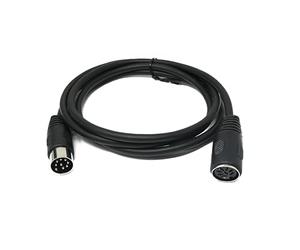 System-S S-Video Câble 150 cm DIN 8 broches mâle vers femelle Noir
