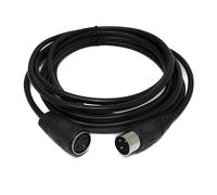 System-S S-Video Câble 3 m DIN 3 broches mâle vers femelle Noir