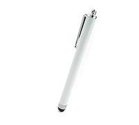 SYSTEM-S Stylet en Aluminium Blanc pour Tablette, Smartphone, Ordinateur Portable, Surface