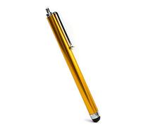 SYSTEM-S Stylet en Aluminium pour Tablette, Smartphone, Ordinateur Portable, Surface Orange