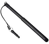 System-S Stylet rétractable pour écran capacitif pour Smartphone, téléphone Portable, Tablette, PC, PDA, Noir