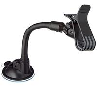 System-S Support de Pare-Brise de Voiture avec Ventouse col de Cygne et Pince de Tension pour Smartphone GPS Universel
