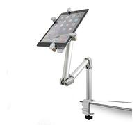 System-S Support de Table Universel col de Cygne à 3 articulations, Bras de Fixation pour Tablette PC ebook