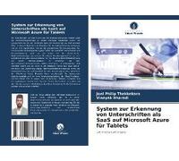 System Zur Erkennung Von Unterschriften Als Saas Auf Microsoft Azure Für Tablets