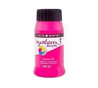 Daler Rowney Peinture acrylique Système 3 Bouteille 500 ml, 45 couleurs