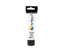 Daler Rowney Peinture acrylique System3 à base d'eau opaque Blanc titane 59 ml