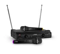 Système 2 microphones sans-fils UHF 863.2 & 864.2 MHz - Party Sound & Light PARTY-200UHF PARTY-200UHF