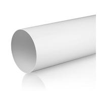 Système à tube circulaire, tuyau de ventilation en PVC, support de pièces de réduction Té., Plastique, Lüftungsrohr 1,0m, Ø 150