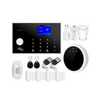 Systeme Alarme Maison, Tuya GSM système d'alarme de sécurité à Domicile Prise en Charge réseau température humidité Kit d'alarme de sécurité à Domicile Intelligent(Option H)