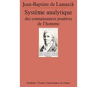 Système analytique des connaissances positives de l'homme