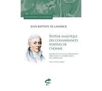 Jean-Baptiste De Lamarck – Système analytique des connaissances positives de l'homme