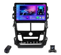 Système Audio Android Automotive pour Toyota Yaris Vios 2017-2020 1280 * 720 Autoradio CarPlay Écran Tactile de Voiture sans Fil/FM/AM/RDS/DSP/4G LTE/Bluetooth/5G WiFi/GPS Navigation(B,NF-6)