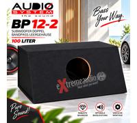 Système audio BP 12-12 subwoofer double passe-bande boîtier 100L, pour 2 x 30...