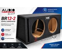 Système audio BR 12-2 EVO subwoofer double bass reflex boîtier vide pour 2 x ...