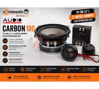 Système audio CARBON 100 2 voies 10 cm (4") composants haut-parleurs set 100 mm