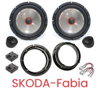 Système Audio Kick-Bass Voiture Haut-Parleur Charbon 165 W 16,5cm Graves 165mm