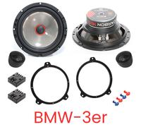 Système audio CARBON 165 haut-parleurs kit compatible pour BMW Série 3 Coupé E46