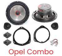 Système audio CARBON 165 haut-parleurs kit compatible pour Opel Combo C