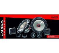 Système audio carbone 165 haut-parleurs de voiture kit 2 voies 250 watts 16,5...