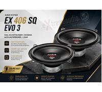 Système audio EX 406 SQ EVO 3 médiums ovales 4x6 kickbass haut-parleur de...