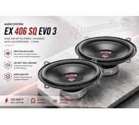 Système audio EX 406 SQ EVO 3 médiums ovales 4x6 kickbass haut-parleur de...