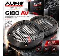 Système audio GI80 AV grille de haut-parleurs en aluminium noir pour paire...