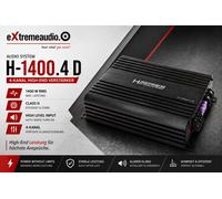 Système audio H-1400.4 D amplificateur haut de gamme 4 canaux de la série...