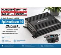 Système audio H-1500.1 D 1 canal mono amplificateur 1500 WRMS avec...