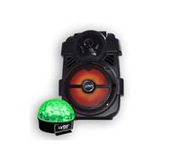 Système Audio HANDY180 Portable Party KARAOKE 250W Batterie avec USB/BLUETOOTH/ RADIO FM + jeu de lumière