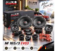 Système audio M165/3 EVO3 16,5 cm (6,5") 3 voies haut-parleurs Compo Set 500 ...