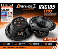 Système audio RXC165 EVO3 16,5 cm (6,5") haut-parleurs coaxiaux 2 voies - 1...