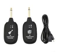 Système audio sans fil rechargeable pour guitare utilisant la technologie UHF, offre une large portée de transmission jusqu'à 30 mètres sans délai