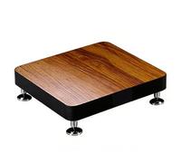 Système Audio sur Pied Support De Rangement Audio Support Anti-Vibration pour Plaque pour Équipement Audiovisuel Console Multimédia Stéréo Lecteur CD Salle De Conférence(Wood Color,34 * 39cm)